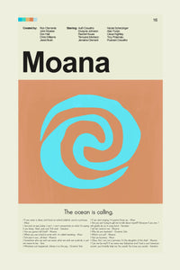 Load image into Gallery viewer, Moana Mid-Century Modern Print | 12&quot;x18&quot; or 18&quot;x24&quot; Print only
