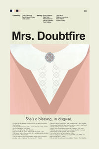 Load image into Gallery viewer, Mrs. Doubtfire Inspired Mid-Century Modern Print | 12&quot;x18&quot; or 18&quot;x24&quot; Print only
