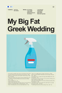 Load image into Gallery viewer, My Big Fat Greek Wedding Inspired Mid-Century Modern Print | 12&quot;x18&quot; or 18&quot;x24&quot; Print only
