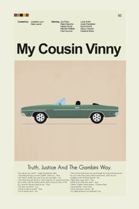 Load image into Gallery viewer, My Cousin Vinny Inspired Mid-Century Modern Print | 12&quot;x18&quot; or 18&quot;x24&quot; Print only
