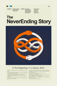 Load image into Gallery viewer, The NeverEnding Story Inspired Mid-Century Modern Print | 12&quot;x18&quot; or 18&quot;x24&quot; Print only
