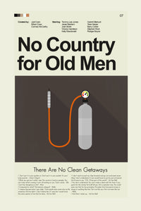 Load image into Gallery viewer, No Country for Old Men Inspired Mid-Century Modern Print | 12&quot;x18&quot; or 18&quot;x24&quot; Print only
