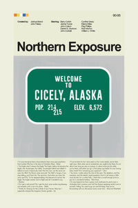 Load image into Gallery viewer, Northern Exposure - Welcome To Cicely  | 12&quot;x18&quot; or 18&quot;x24&quot; Print only
