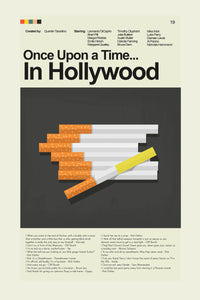 Load image into Gallery viewer, Once Upon a Time... In Hollywood Inspired Mid-Century Modern Print | 12&quot;x18&quot; or 18&quot;x24&quot; Print only
