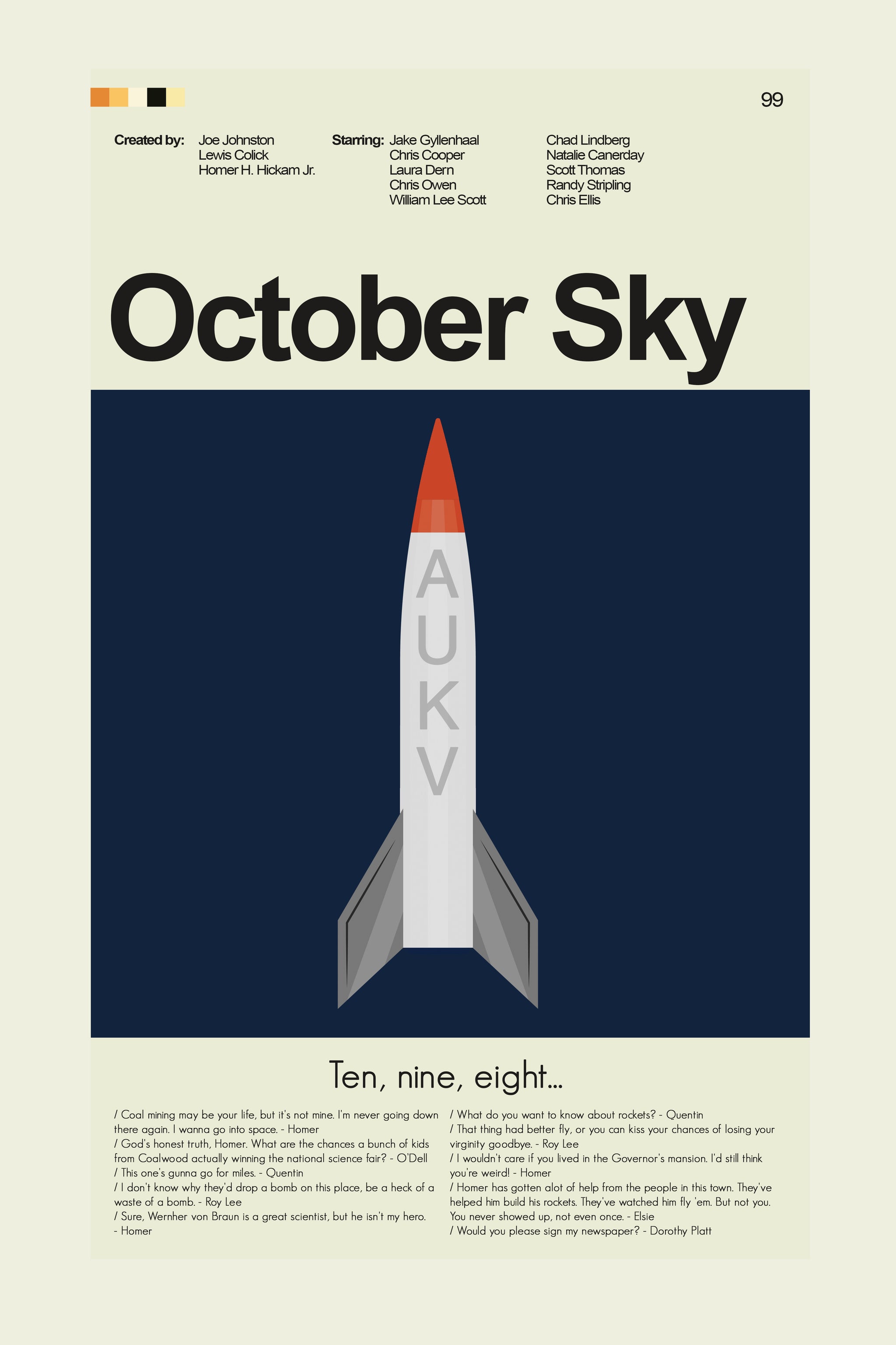 October Sky Rocket Design