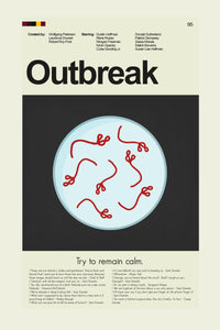 Load image into Gallery viewer, Outbreak Inspired Mid-Century Modern Print | 12&quot;x18&quot; or 18&quot;x24&quot; Print only
