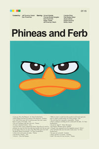 Load image into Gallery viewer, Phineas and Ferb - Perry the Platypus | 12&quot;x18&quot; Print Only
