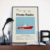 Load image into Gallery viewer, Pirate Radio - Radio Rock Ship  | 12&quot;x18&quot; or 18&quot;x24&quot; Print only
