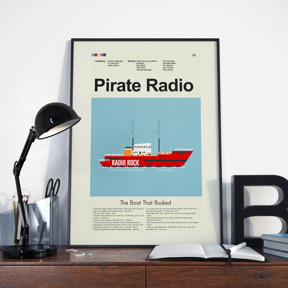 Pirate Radio - Radio Rock Ship  | 12"x18" or 18"x24" Print only