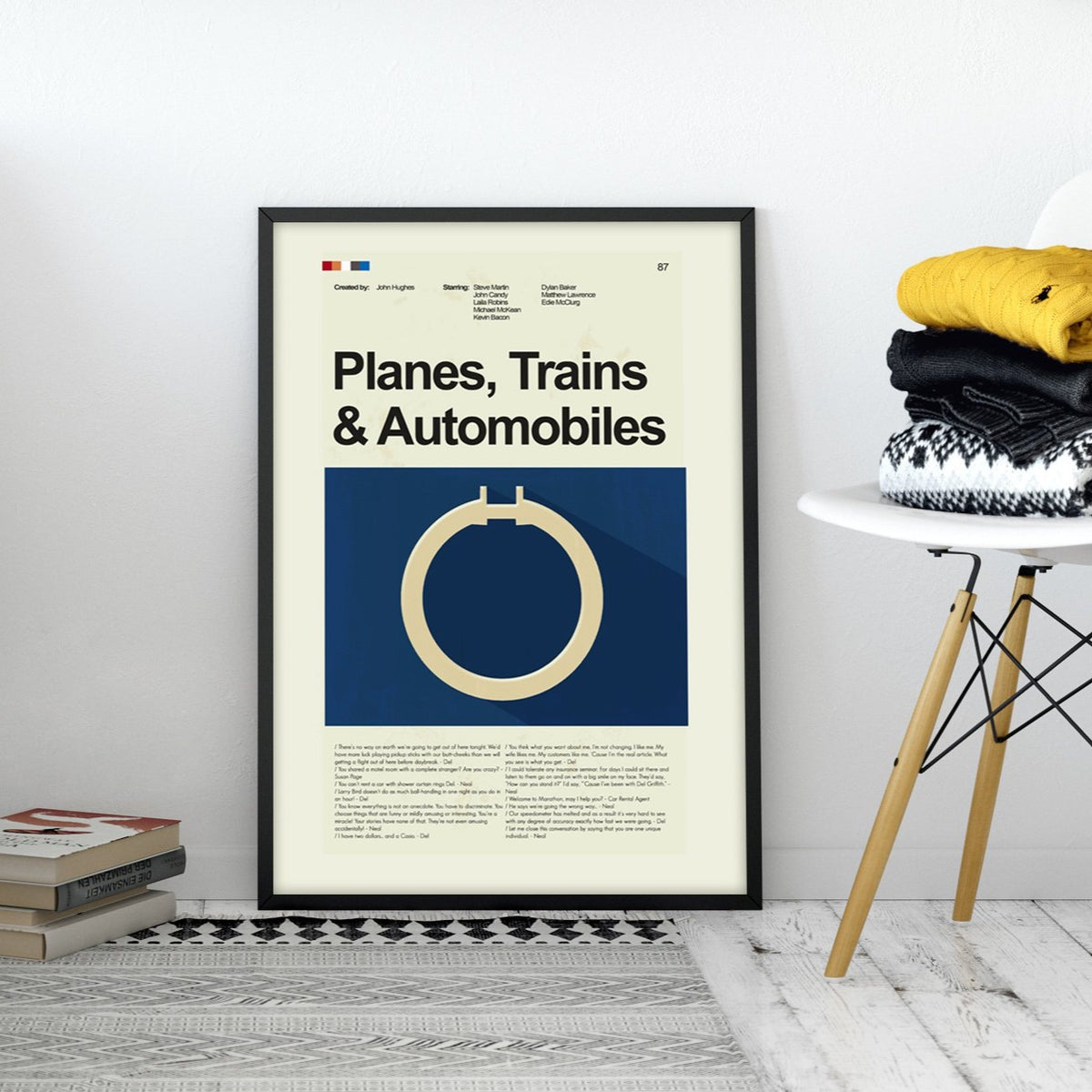 Planes, Trains and Automobiles Inspired Mid-Century Modern Print | 12"x18" or 18"x24" Print only