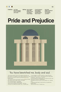 Load image into Gallery viewer, Pride and Prejudice - 2005 Inspired Mid-Century Modern Print | 12&quot;x18&quot; or 18&quot;x24&quot; Print only
