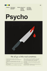 Load image into Gallery viewer, Psycho Inspired Mid-Century Modern Print | 12&quot;x18&quot; or 18&quot;x24&quot; Print only
