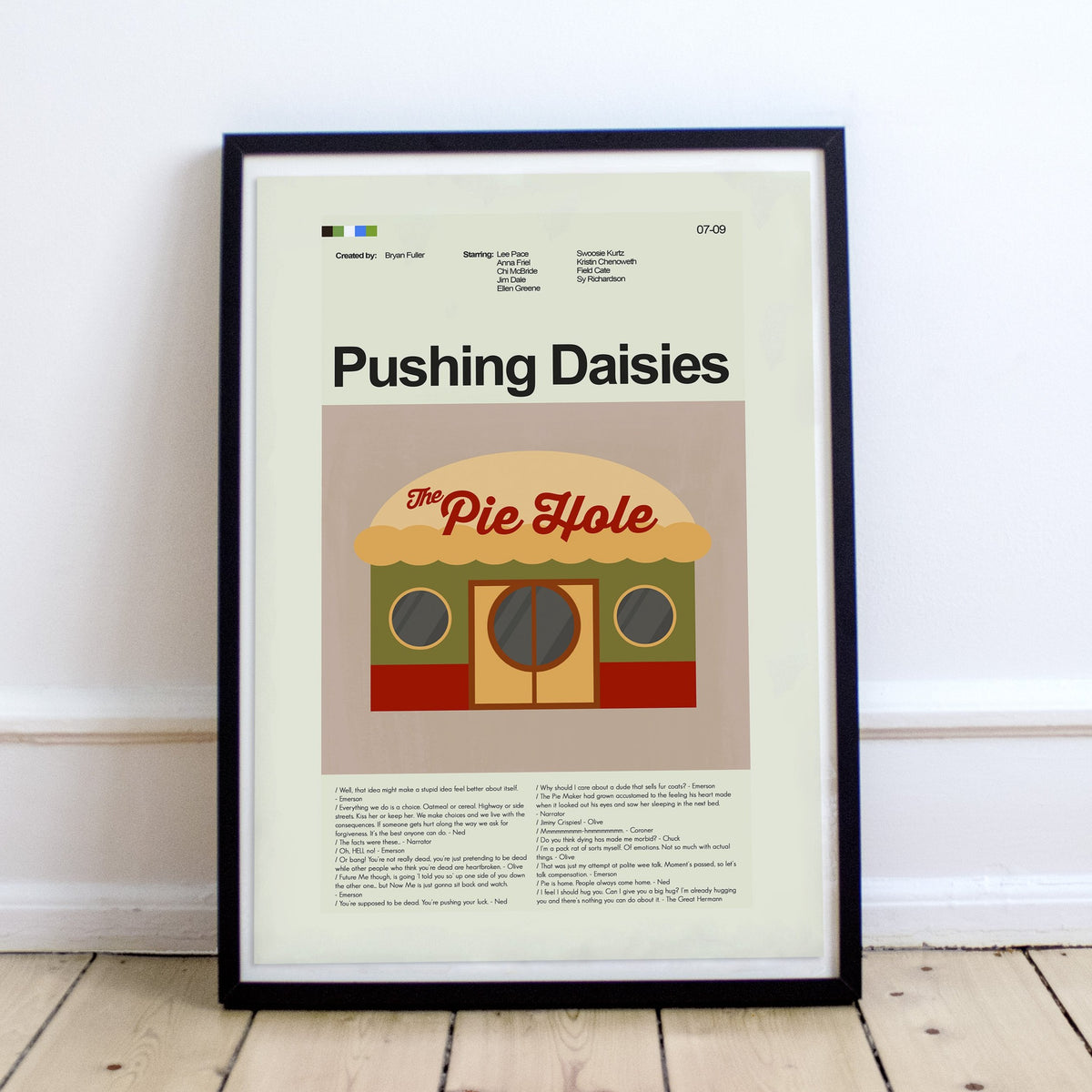 Pushing Daisies - The Pie Hole  | 12"x18" or 18"x24" Print only