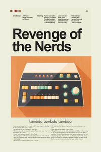 Load image into Gallery viewer, Revenge of the Nerds Inspired Mid-Century Modern Print | 12&quot;x18&quot; or 18&quot;x24&quot; Print only
