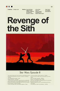 Load image into Gallery viewer, Revenge of the Sith (Star Wars Episode III) Inspired Mid-Century Modern Print | 12&quot;x18&quot; or 18&quot;x24&quot; Print only
