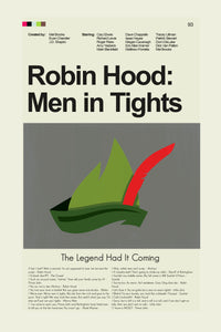 Load image into Gallery viewer, Robin Hood: Men in Tights Inspired Mid-Century Modern Print | 12&quot;x18&quot; or 18&quot;x24&quot; Print only
