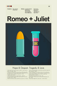 Load image into Gallery viewer, Romeo + Juliet Inspired Mid-Century Modern Print | 12&quot;x18&quot; or 18&quot;x24&quot; Print only
