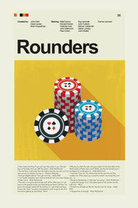Load image into Gallery viewer, Rounders Inspired Mid-Century Modern Print | 12&quot;x18&quot; or 18&quot;x24&quot; Print only
