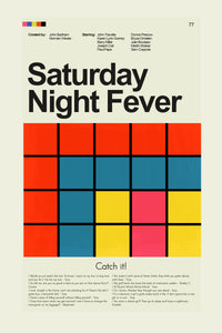 Load image into Gallery viewer, Saturday Night Fever Inspired Mid-Century Modern Print | 12&quot;x18&quot; or 18&quot;x24&quot; Print only
