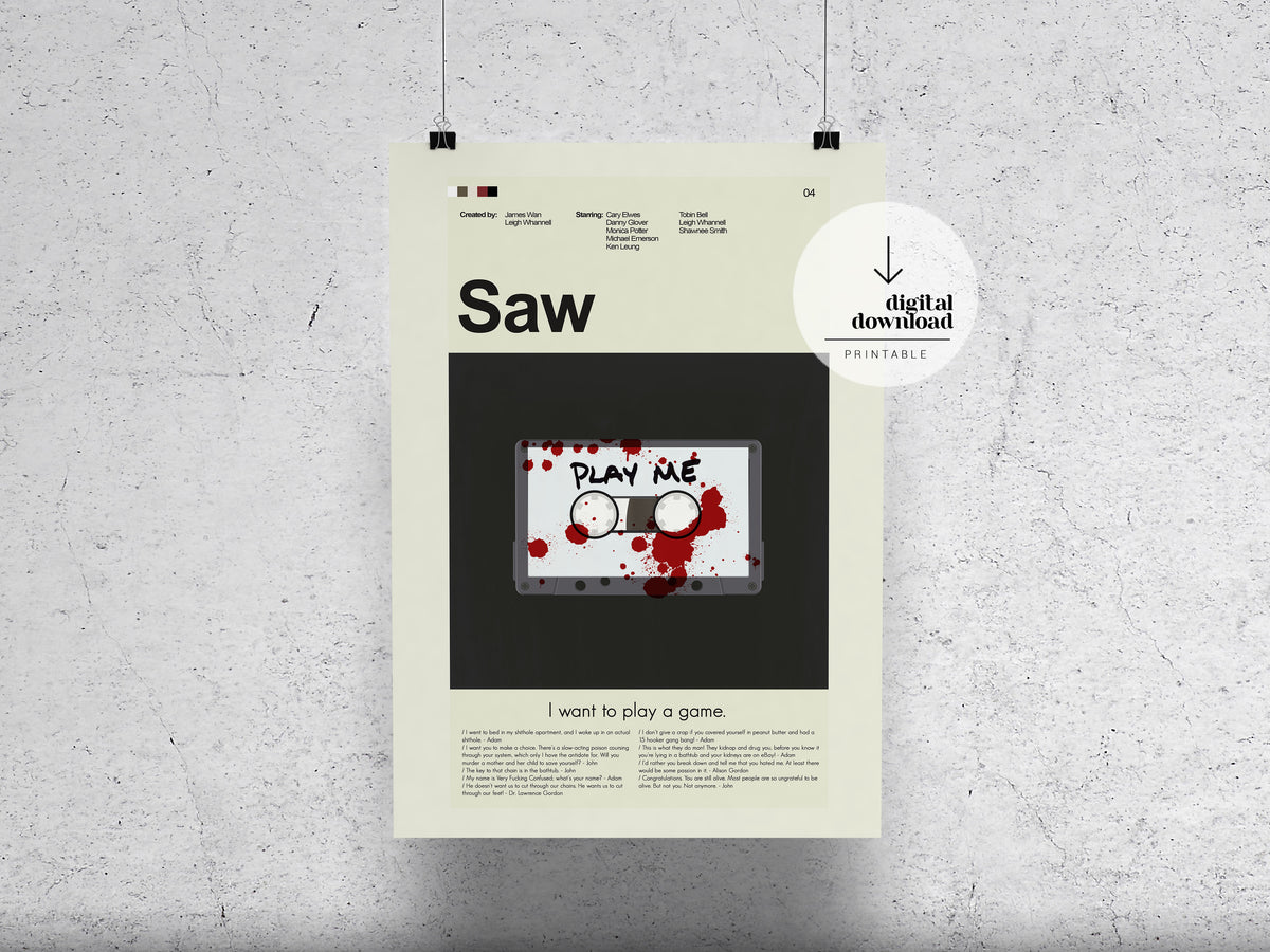 Saw | DIGITAL ARTWORK DOWNLOAD