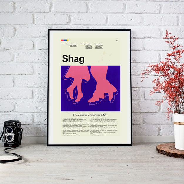 Shag Inspired Mid-Century Modern Print | 12"x18" or 18"x24" Print only
