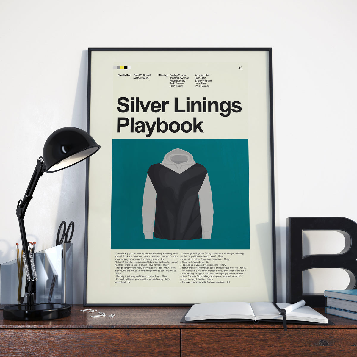 Silver Linings Playbook - Trash Bag Poncho | 12"x18" or 18"x24" Print only
