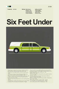 Load image into Gallery viewer, Six Feet Under - Green Hearse | 12&quot;x18&quot; or 18&quot;x24&quot; Print only
