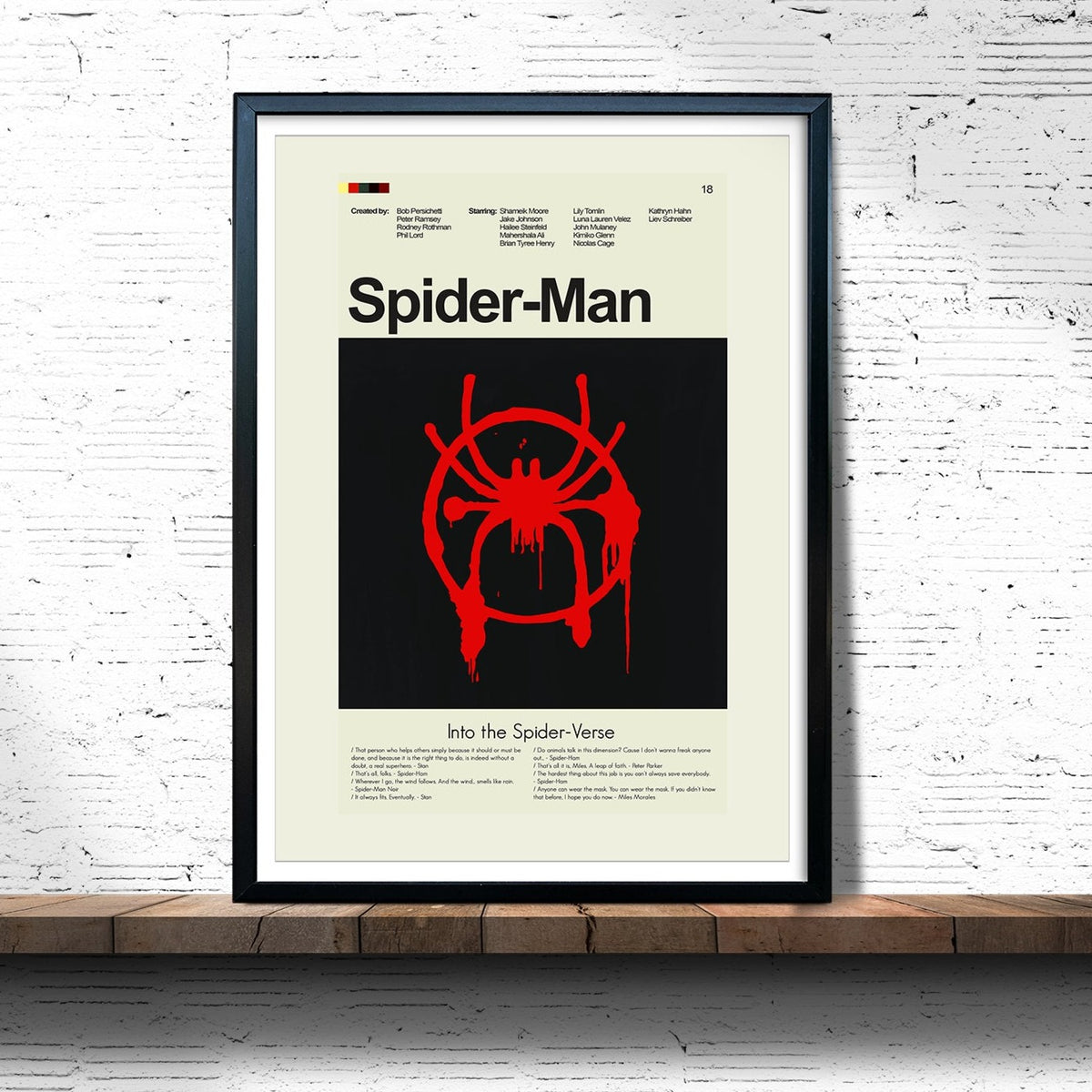 Spider-Man: Into the Spider Verse - Spidey Symbol  | 12"x18" or 18"x24" Print only