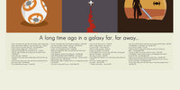 Load image into Gallery viewer, Star Wars - Episode I-IX Mid-Century Modern Print LARGE | 18&quot;x24&quot; Print only
