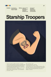 Load image into Gallery viewer, Starship Troopers Inspired Mid-Century Modern Print | 12&quot;x18&quot; or 18&quot;x24&quot; Print only
