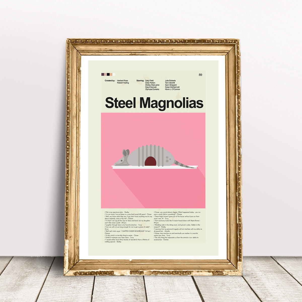 Steel Magnolias Inspired Mid-Century Modern Print | 12"x18" or 18"x24" Print only