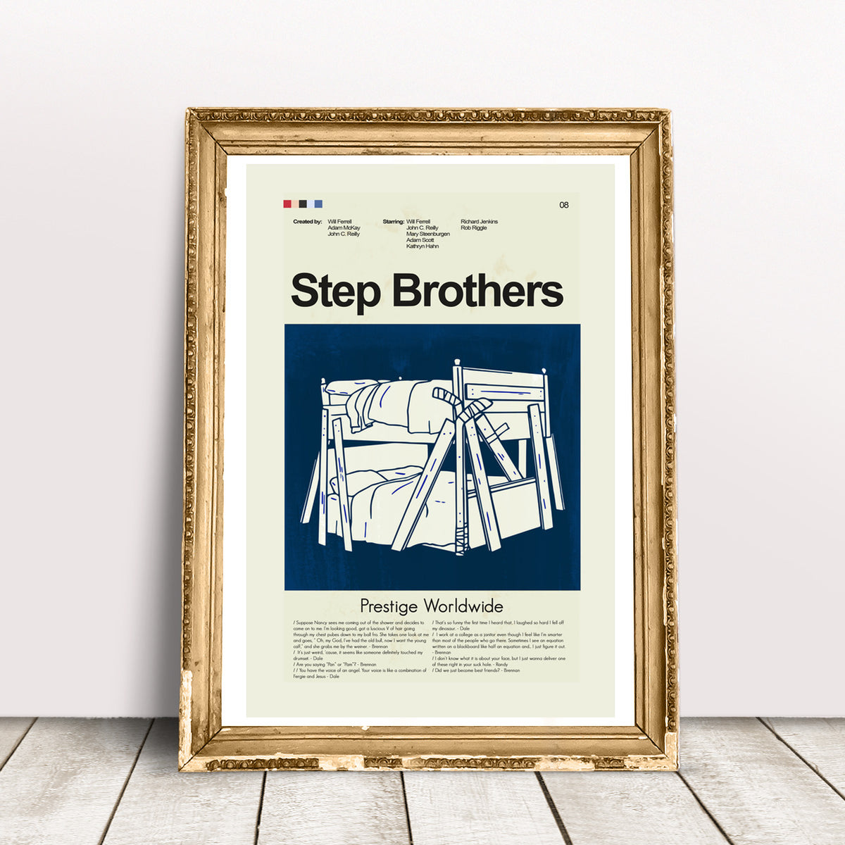 Step Brothers Inspired Mid-Century Modern Print | 12"x18" or 18"x24" Print only