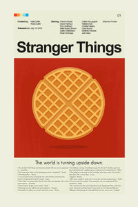 Load image into Gallery viewer, Stranger Things (Season 1) - Waffle | 12&quot;x18&quot; Print Only
