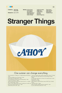 Load image into Gallery viewer, Stranger Things (Season 3) - Scoop&#39;s Ahoy Hat | 12&quot;x18&quot; Print Only
