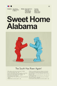 Load image into Gallery viewer, Sweet Home Alabama Inspired Mid-Century Modern Print | 12&quot;x18&quot; or 18&quot;x24&quot; Print only
