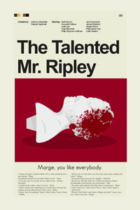 Load image into Gallery viewer, The Talented Mr. Ripley Inspired Mid-Century Modern Print | 12&quot;x18&quot; or 18&quot;x24&quot; Print only
