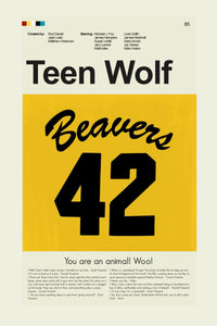 Load image into Gallery viewer, Teen Wolf Inspired Mid-Century Modern Print | 12&quot;x18&quot; or 18&quot;x24&quot; Print only
