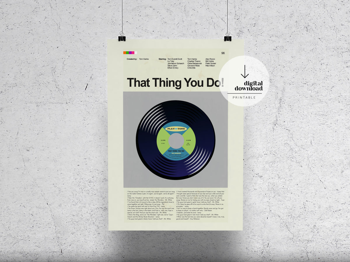 That Thing You Do! | DIGITAL ARTWORK DOWNLOAD