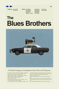Load image into Gallery viewer, The Blue&#39;s Brothers Inspired Mid-Century Modern Print | 12&quot;x18&quot; or 18&quot;x24&quot; Print only
