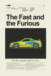 Load image into Gallery viewer, The Fast and the Furious Inspired Mid-Century Modern Print | 12&quot;x18&quot; or 18&quot;x24&quot; Print only
