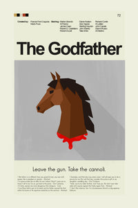 Load image into Gallery viewer, The Godfather Inspired Mid-Century Modern Print | 12&quot;x18&quot; or 18&quot;x24&quot; Print only
