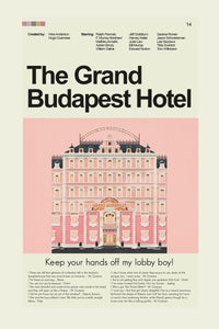 Load image into Gallery viewer, The Grand Budapest Hotel Inspired Mid-Century Modern Print | 12&quot;x18&quot; or 18&quot;x24&quot; Print only
