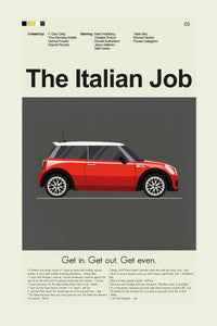Load image into Gallery viewer, The Italian Job - Red Mini Cooper | 12&quot;x18&quot; Print Only
