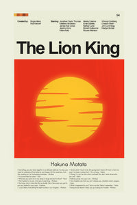 Load image into Gallery viewer, The Lion King Inspired Mid-Century Modern Print | 12&quot;x18&quot; or 18&quot;x24&quot; Print only
