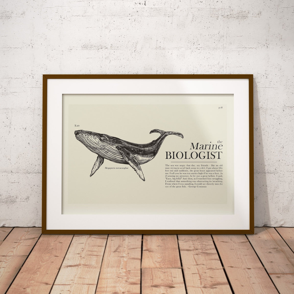 Seinfeld "The Marine Biologist" Schematic | 12"x18" or 18"x24" Print only