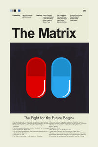 Load image into Gallery viewer, The Matrix Inspired Mid-Century Modern Print | 12&quot;x18&quot; or 18&quot;x24&quot; Print only
