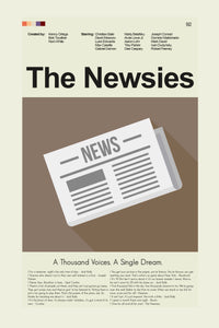 Load image into Gallery viewer, The Newsies Inspired Mid-Century Modern Print | 12&quot;x18&quot; or 18&quot;x24&quot; Print only
