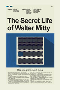 Load image into Gallery viewer, The Secret Life of Walter Mitty Inspired Mid-Century Modern Print | 12&quot;x18&quot; or 18&quot;x24&quot; Print only
