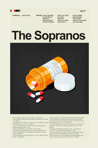 Load image into Gallery viewer, The Sopranos Inspired Mid-Century Modern Print | 12&quot;x18&quot; or 18&quot;x24&quot; Print only
