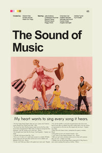 Load image into Gallery viewer, The Sound of Music Inspired Mid-Century Modern Print | 12&quot;x18&quot; or 18&quot;x24&quot; Print only
